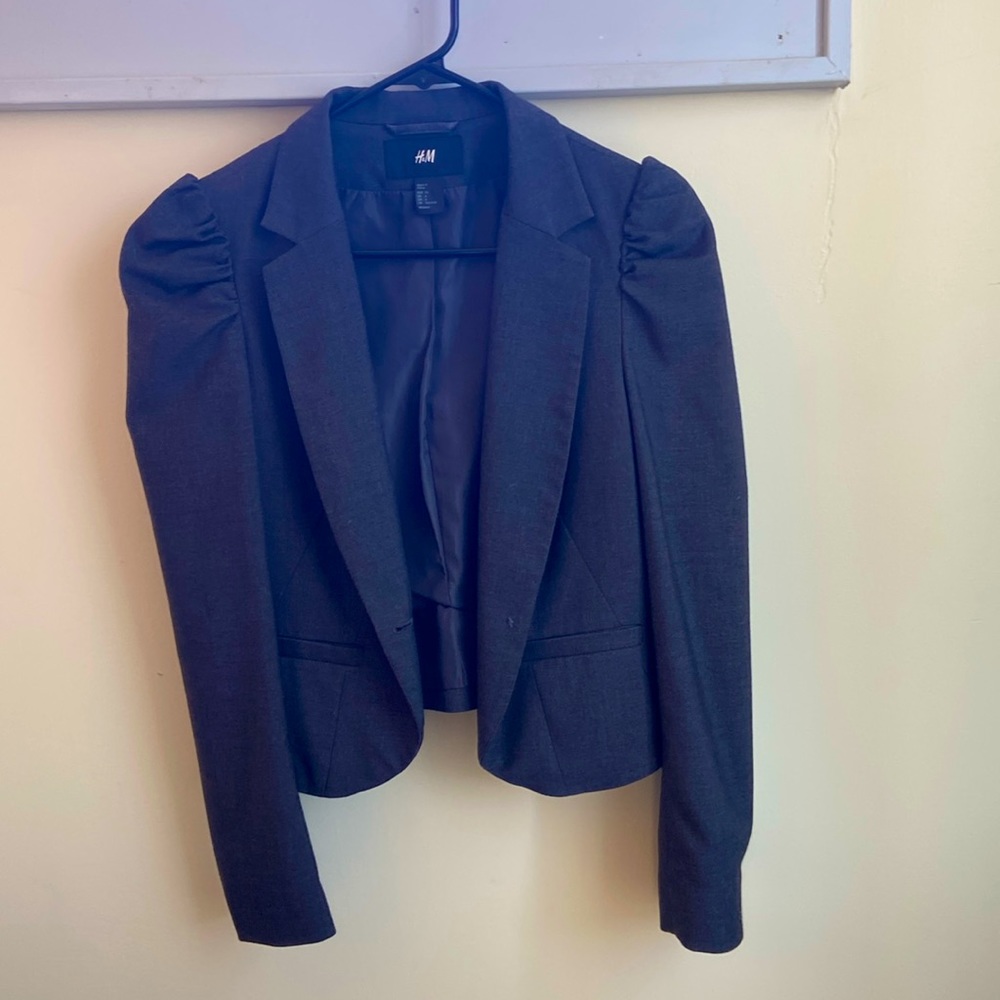 Stylish Gray blazer coat, H&M